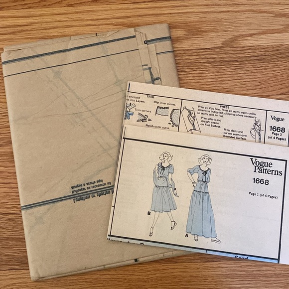 VTG Vogue Oscar De La Renta UNCUT Pattern - Picture 5 of 10